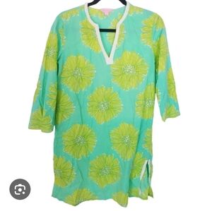 Lilly PULITZER SZ LARGE AMELIA ISLAND SWIM COVER-UP